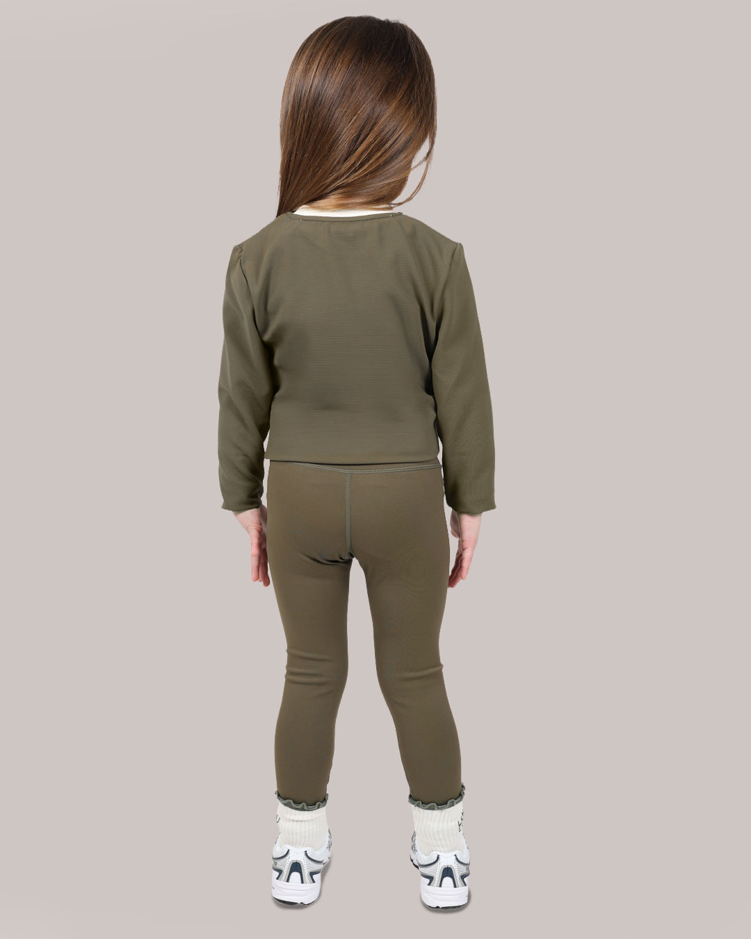 Stella Long Sleeve Top - Green Olive